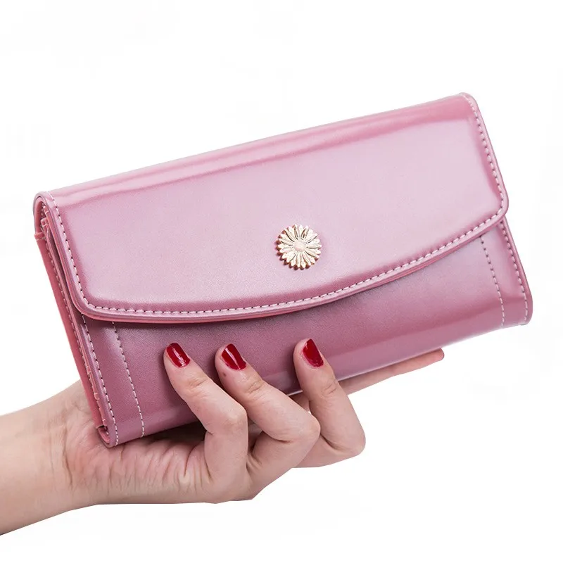 

Длинный клатч, Роскошный кошелек для женщин, новый воск, масло, кожа, сумка для денег, держатель для карт, трендовая сумка для телефона, женск...