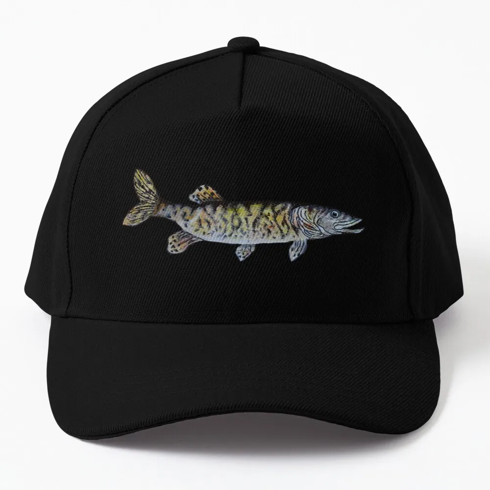 Иллюстрация мускусной рыбы-оливковая бейсболка модная походная шляпа кепка на
