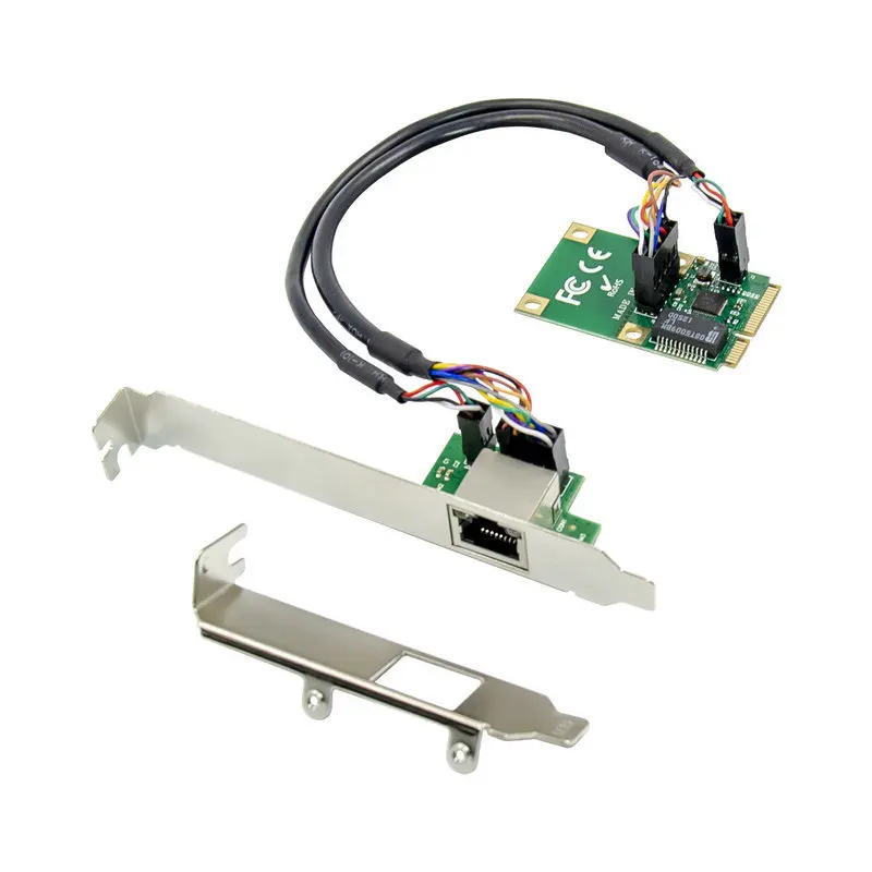 Mini PCI-E Gigabit Ethernet карта PCIe 1000M RJ45 LAN RTL8111F поддерживает AiKuai