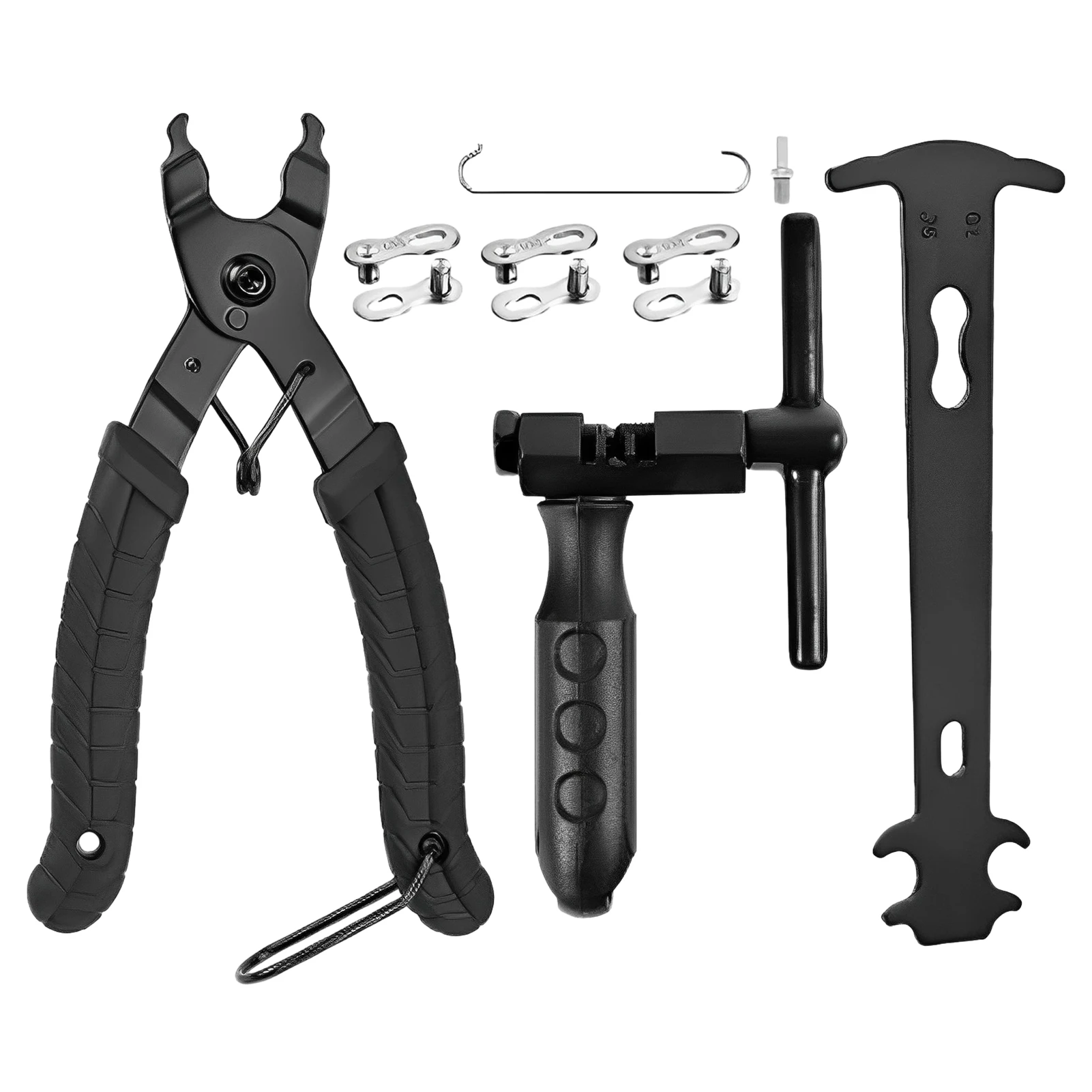 

8 шт., чёрные плоскогубцы для велосипедной цепи