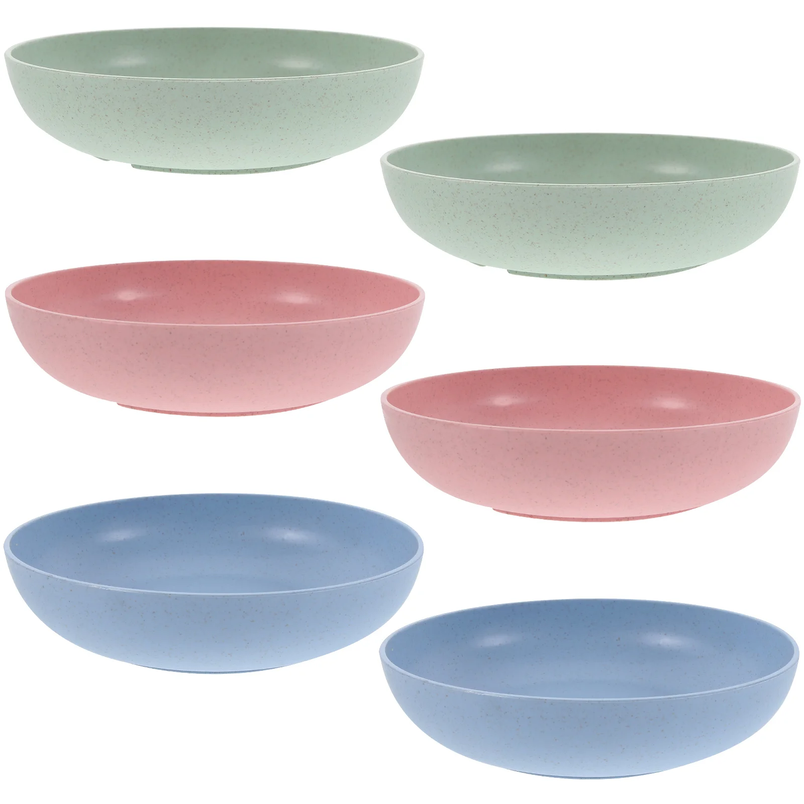 

6 Pcs Puppy Feeder Pet Food Bowl Cute Cat Supply Plate Plastic Bowls Sturdy for Indoor Cats