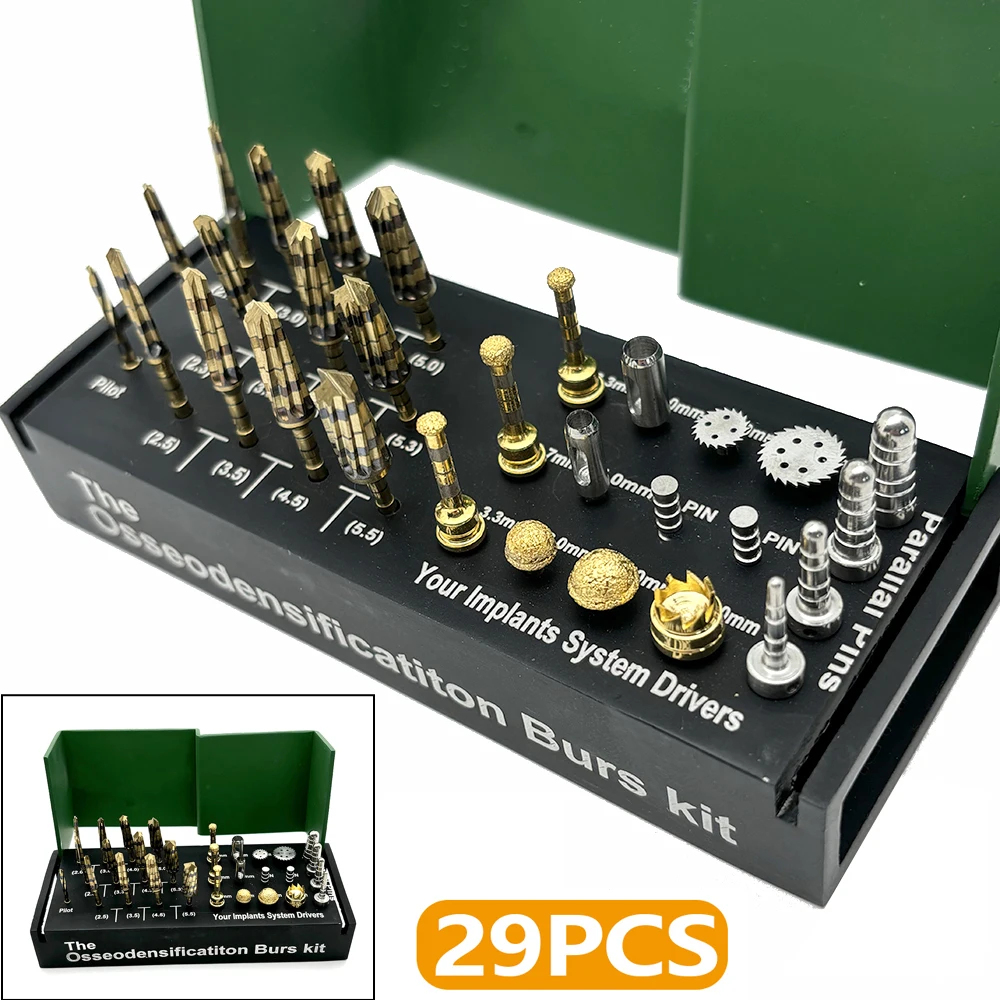 29 шт. комплект боров для осседезиционирования зубов система имплантатов
