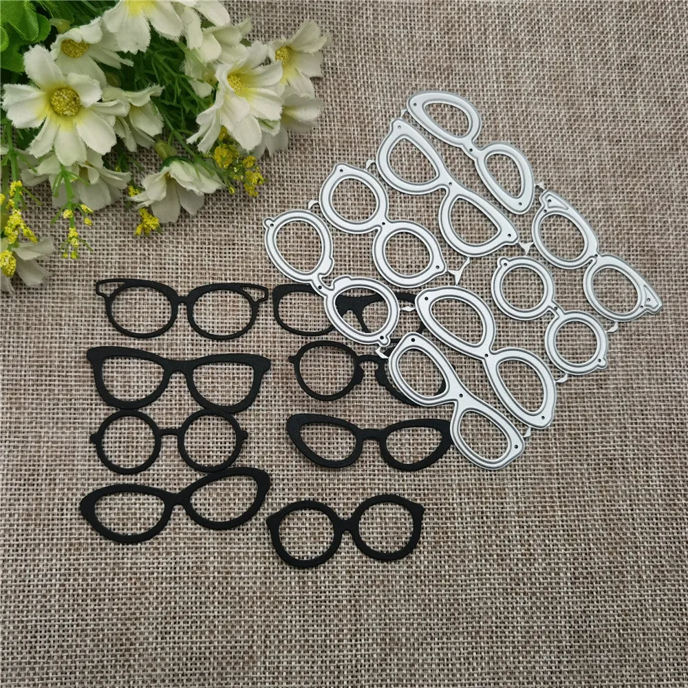 

8 шт. декоративная рамка для очков, трафареты для резки металла, трафареты для «сделай сам», шаблон для скрапбукинга, декоративное тиснение, ...