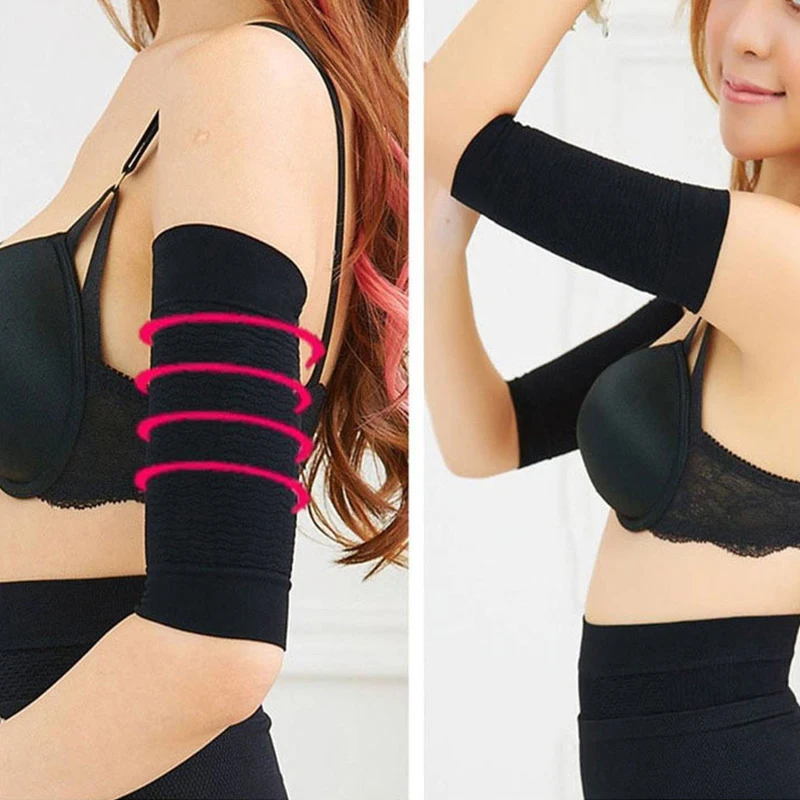 

Women Weight Loss Arm Shaper Cellulite Slimming Wrap Belt Band Face Lift Tool Arm Sleeves Women Long Sleeve
