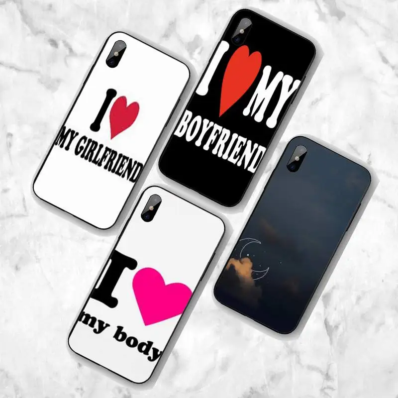 Чехол для телефона с надписью I Love My Girl Boy Huawei G7 G8 P7 P8 P9 P10 P20 P30 Lite Mini Pro P Smart Plus - купить