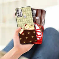 Funny Chocolate Phone Case for Motorola Moto Plus G30 G50 G60 2021 Stylus Play E20 Edge 20Lite Pro Fusion Protection Shell