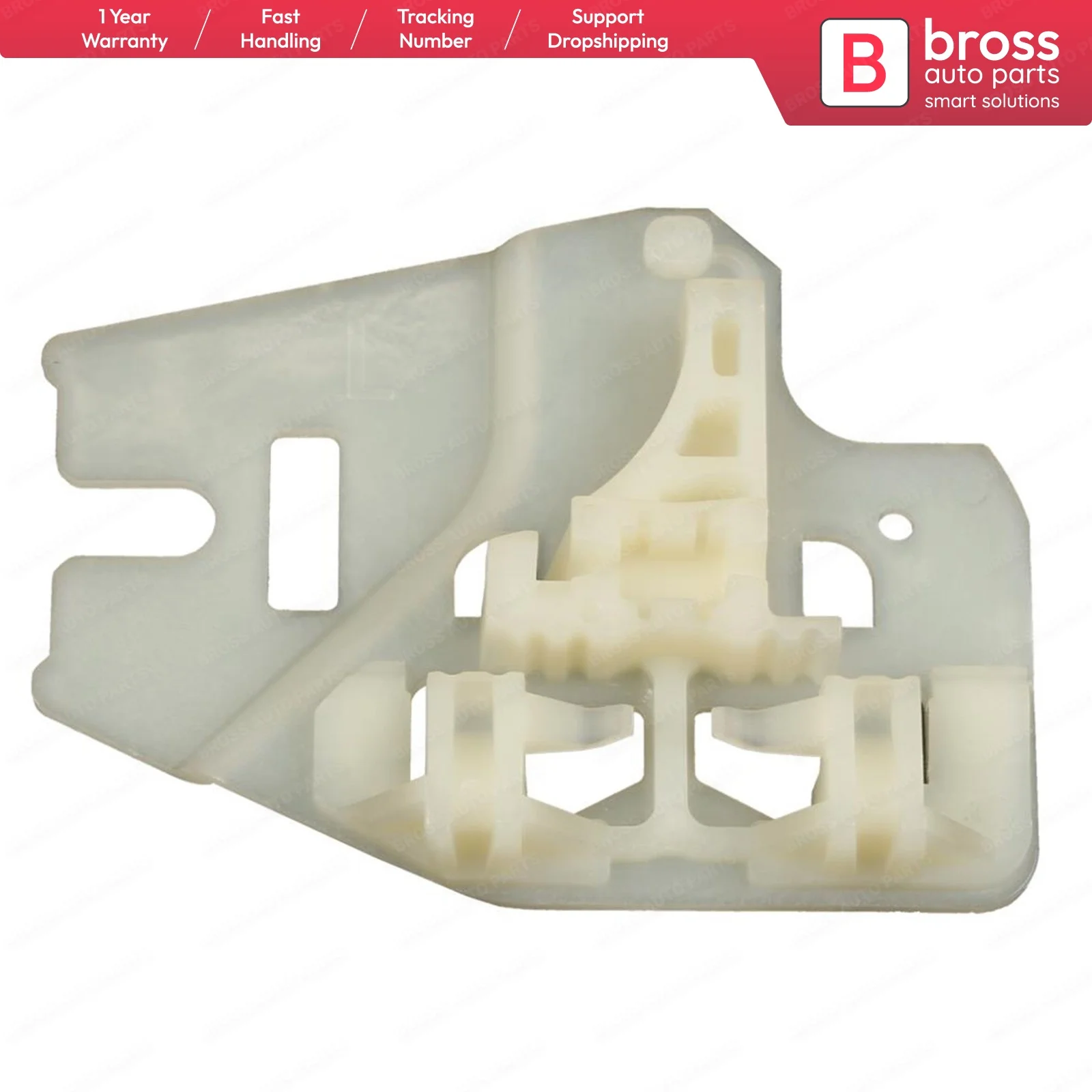 

Bross Auto Parts BWR7 Electrical Power Window Regulator Clip Front; Left Door (A1) for BMW E46 1998-2005; BMW X5 1999-2007