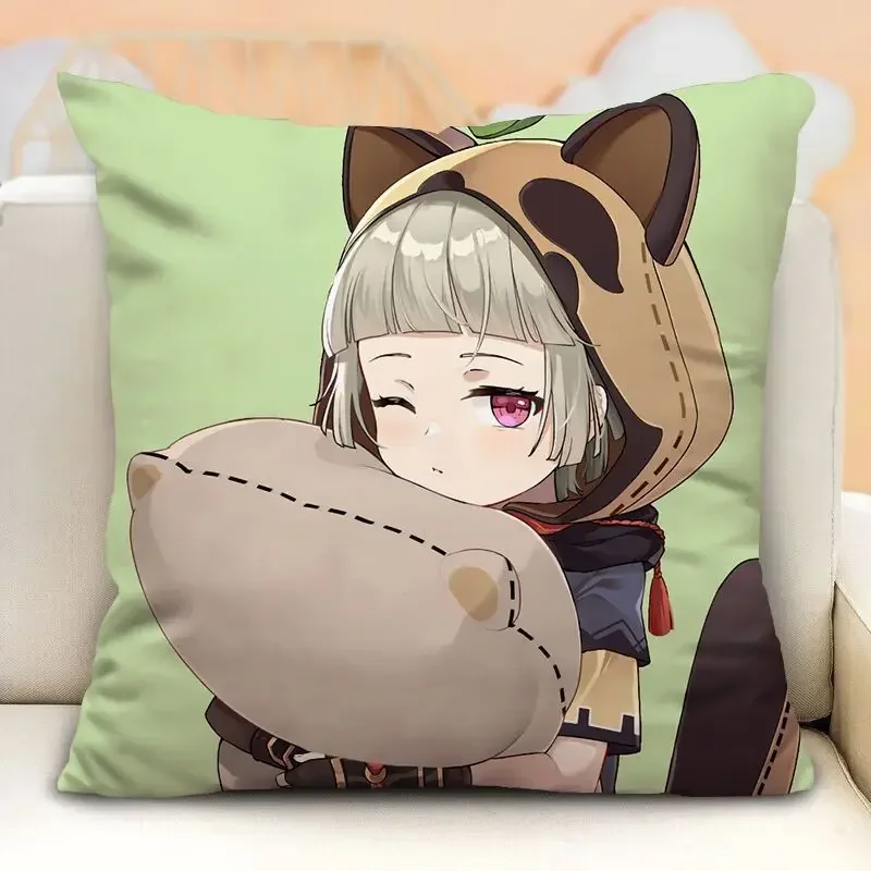 Наволочка Genshin Impact в стиле аниме для подушек Kawaii Sayu наволочка домашнего декора