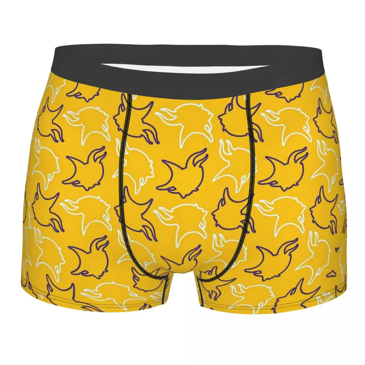 

Vikings Pattern Gold Background Viking Underpants Cotton Panties Man Underwear Ventilate Shorts Boxer Briefs