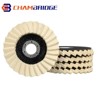 5inch 125mm flap felt wool polishing disc buffing sanding wheel grinding disk louver for angle grinder rotation tool accessories