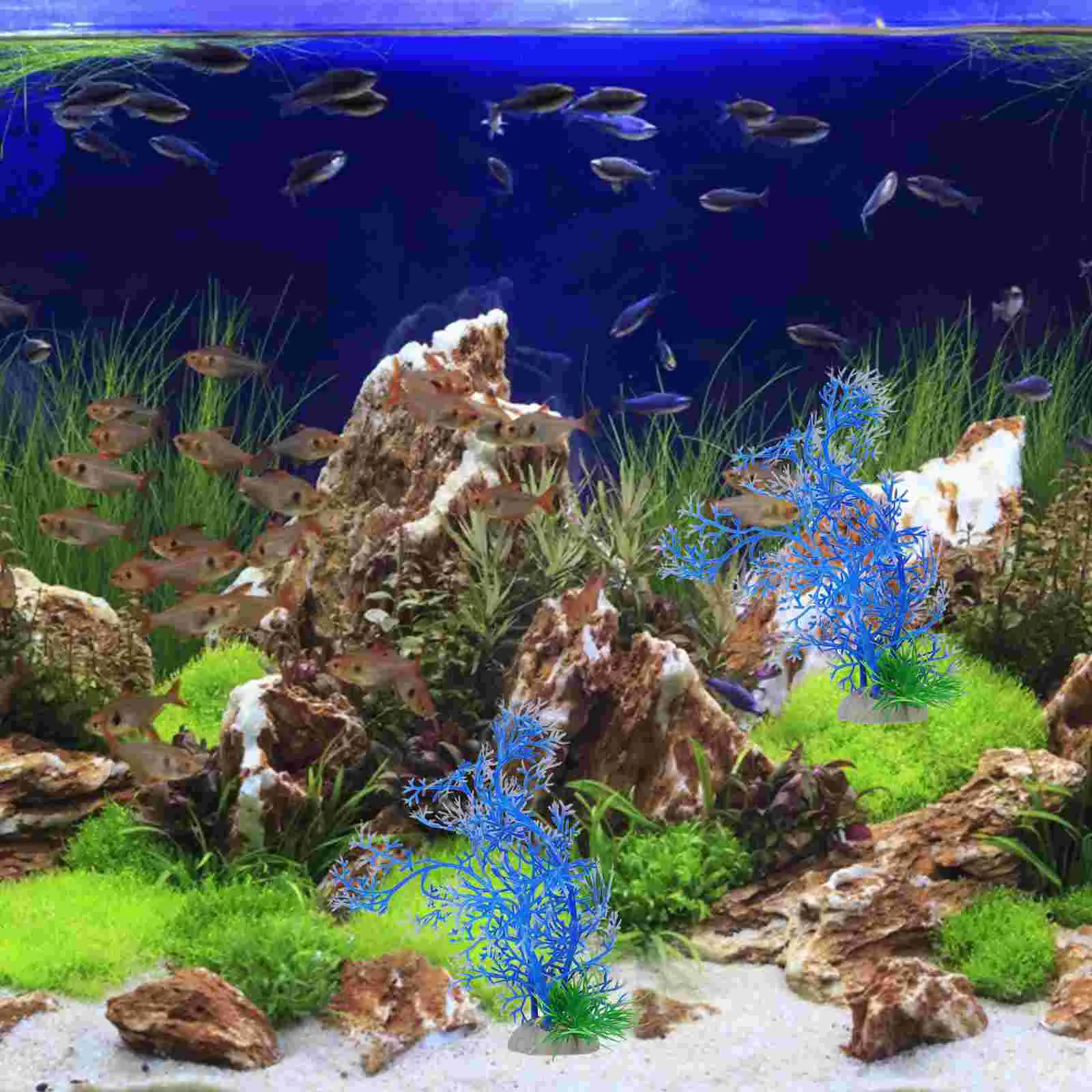 5 шт. искусственные водные растения украшение для аквариума украшения дома