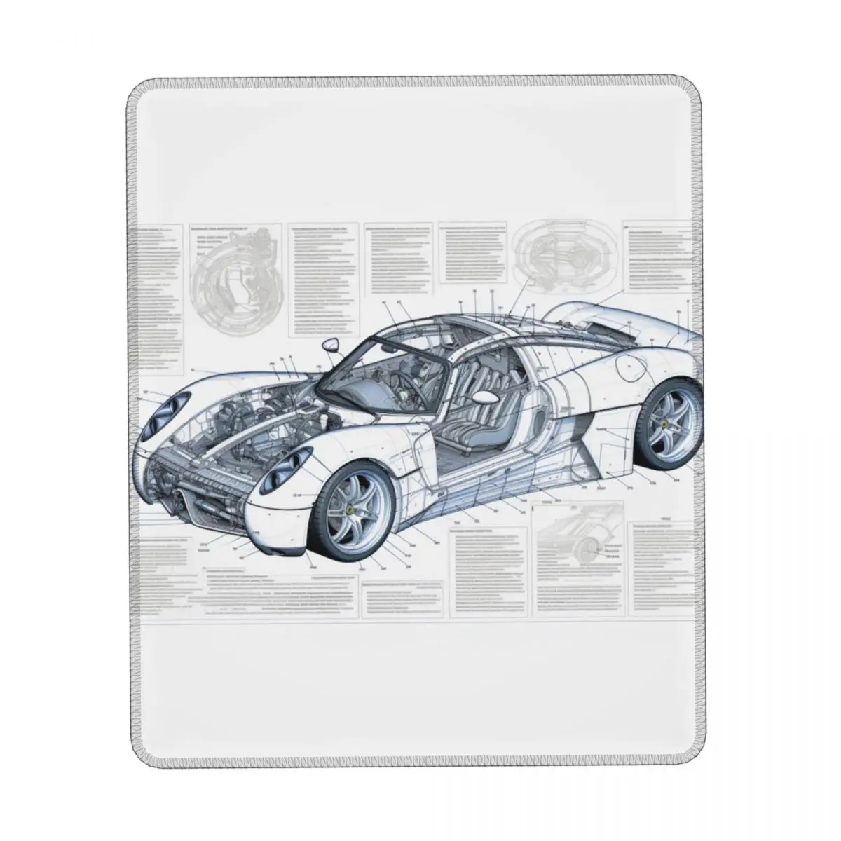 

Винтажный оригинальный коврик для мыши для скоростного спортивного автомобиля вертикальные фотообои стильные рисунки офисные противоско...