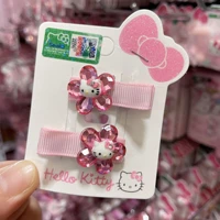 hello kitty childrens accessories hellokitty hair accessories crystal flowers hello kitty barrettes a pair of hairclips