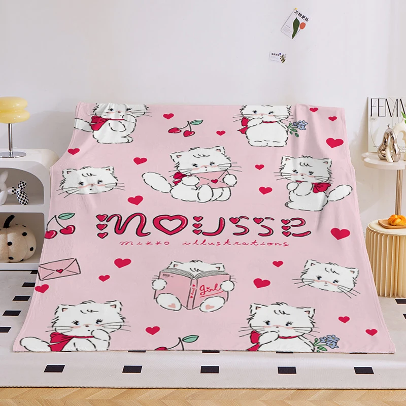 Флисовое одеяло для дивана зимние теплые милые фланелевые мягкие пушистые