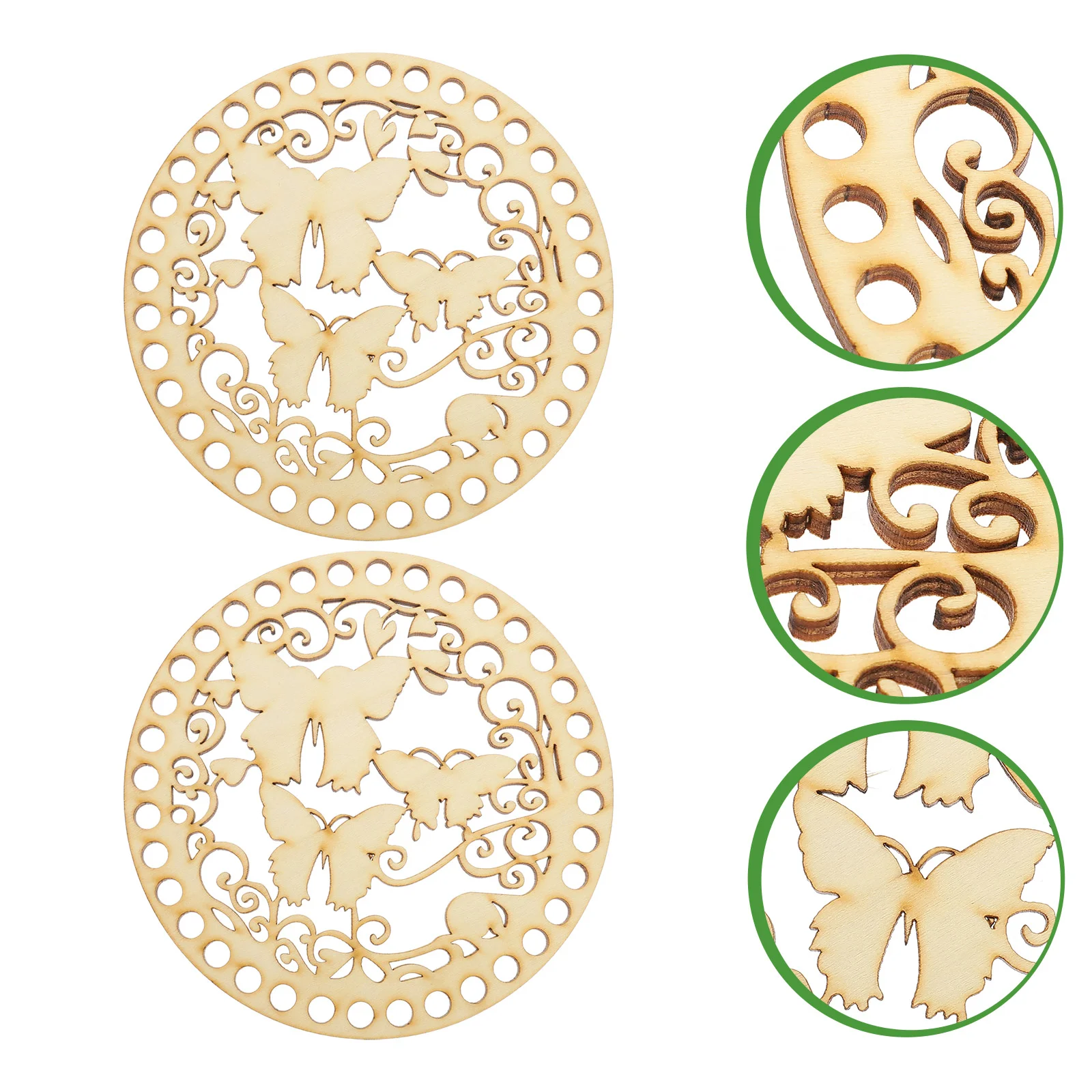 2-х шт. корзина тканая деревянная основа для сумки износостойкая нежная нижняя