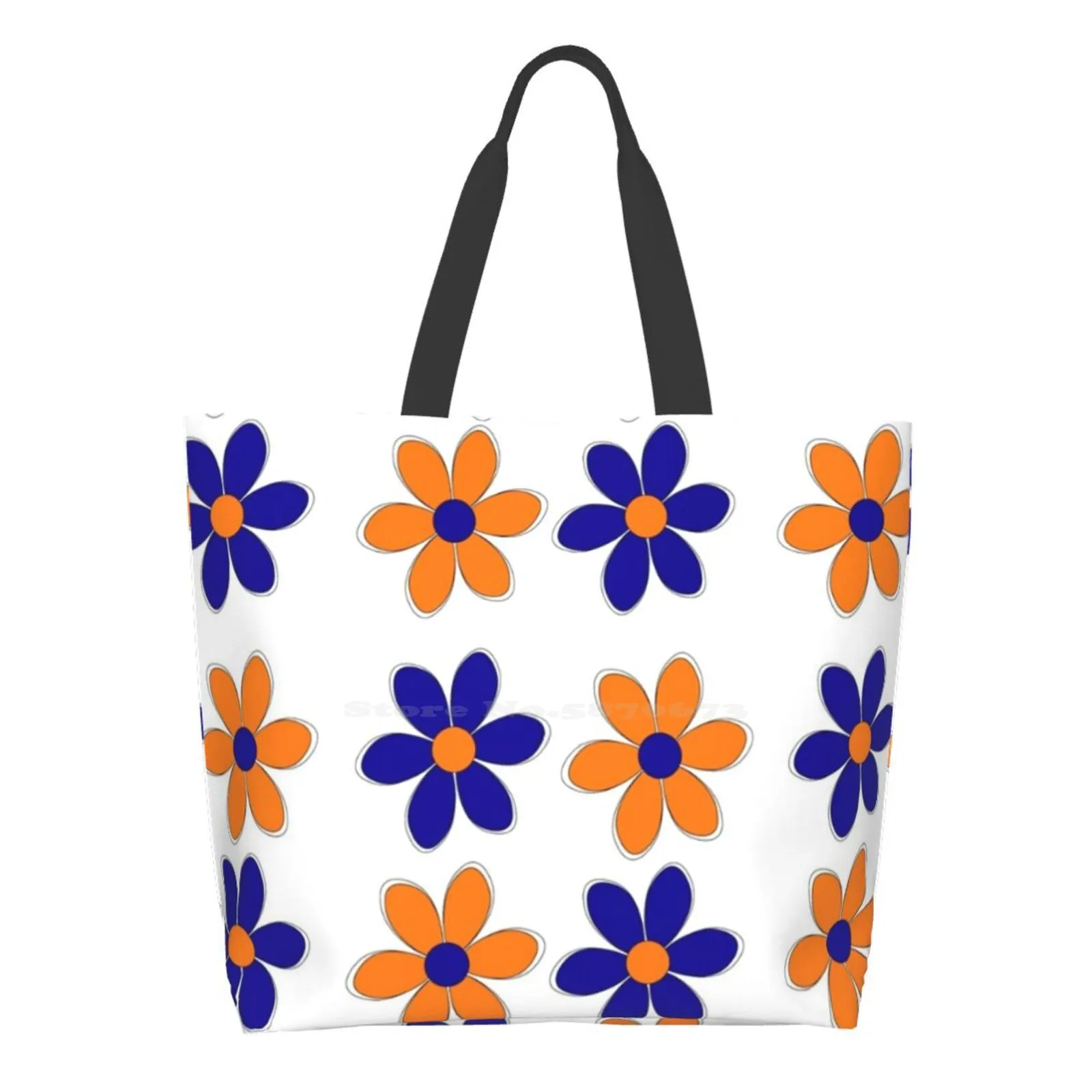 

Синие и оранжевые Цветочные-школьные цветные сумки для девочек, Наплечные сумки большого размера, Университет иллиноя Uiuc Urbana