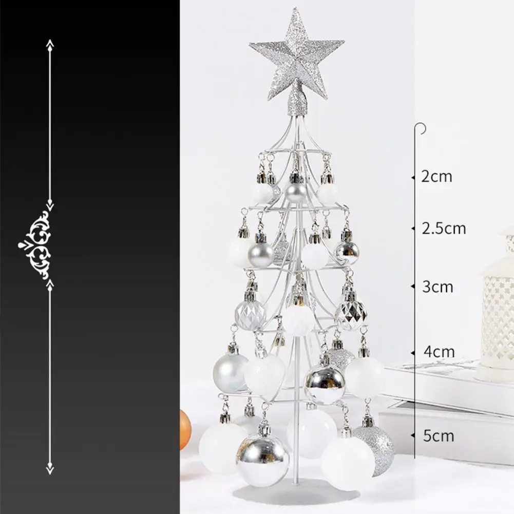

Xmas Ornament Pretty Smooth Surface Stable Iron Art Christmas Tree Display Stand Festival Decoration Christmas
