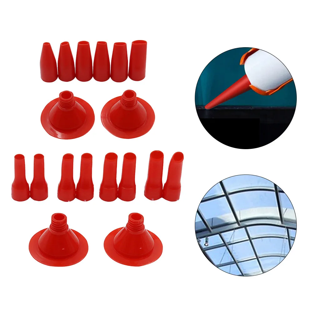 

1 Set Sealant Glass Glue Caulking Nozzle For Floor Home Construction Glue Tip Mouth Plastic Glue Aulking Nozzle Power Tools