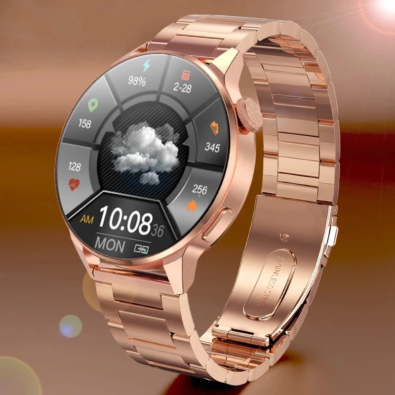 

2022 NFC Smart Watch Women Bluetooth Call Sport GPS Track Watch Wireless Charging Heart Rate ECG PPG Smartwatch For Android IOS
