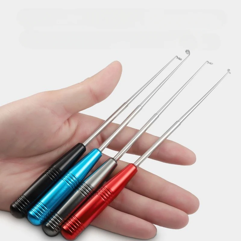 

New large deep throat blind poke stainless steel hook remover Hook remover Fishing gear supplies Fishing accessories