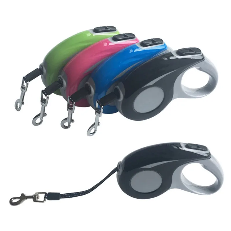 

Retractable Dog Leash 5M Dog Leash for Small to Large Dogs Up to 110 lbs Heavy Duty Tangle-Free Nylon Ribbon Leash New Style