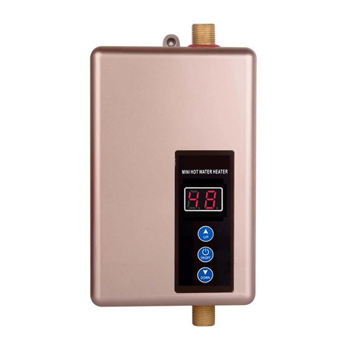 

5500W Electric Water Heater 220V Instantaneous Tankless Instant Inverter Water Heater Fast Heating Water Boiler Gold