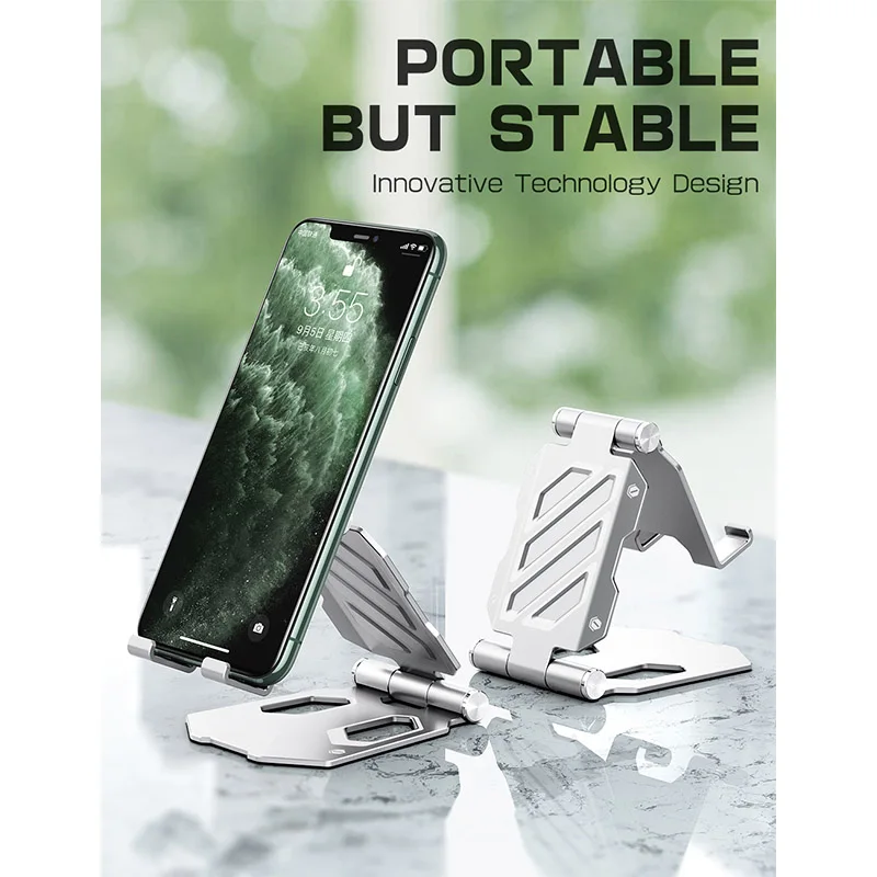 supcase aluminum tablet stand mobile phone desk stand holder universal folding adjustable mount holder for phone ipad 4 8 inch free global shipping