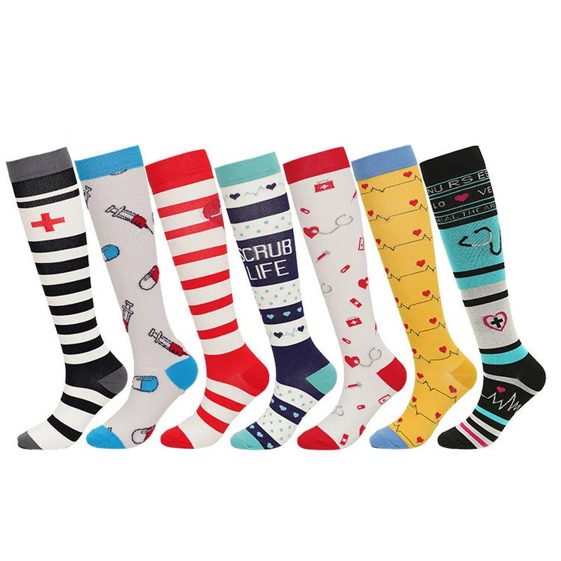 

Compression Socks Fit for Medical Edema Diabetes Varicose Veins Socks Outdoor Men Women Running Hiking Sports Socks