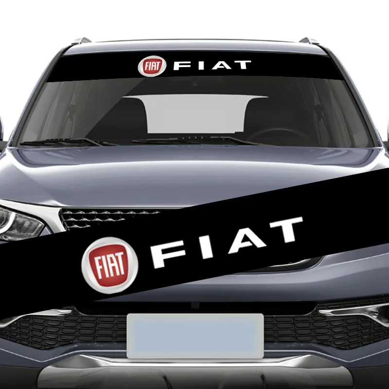 

1pcs Car Vinyl Front Rear Window Windshield Waterproof Stickers Decal For Fiat 500 Punto 124 125 500 Bravo Panda Abarth Viaggio
