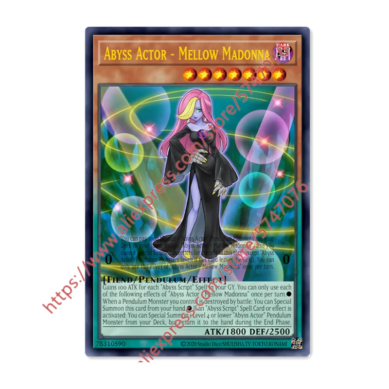 

Yu Gi Oh бездна актер-меллоу Мадонна взрослая японская английская игрушка «сделай сам» хобби Коллекционная Игра коллекционная книга
