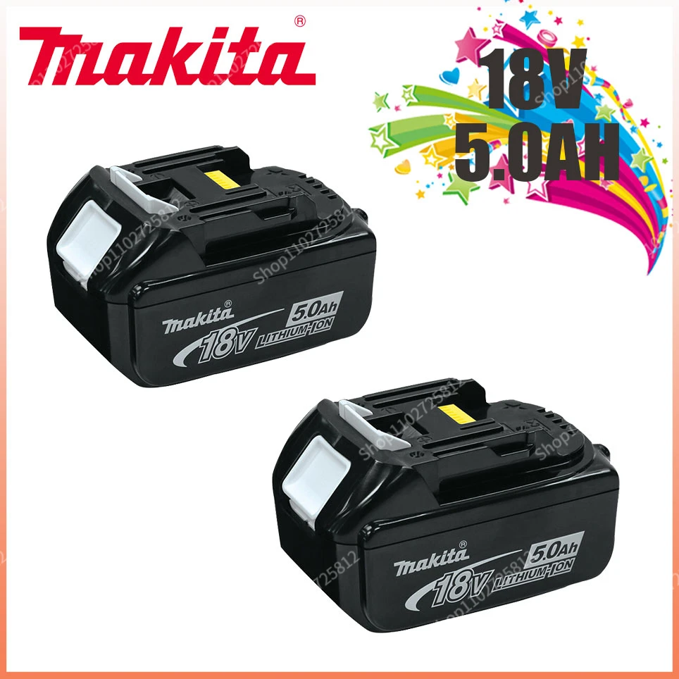 

Makita 18V 5.0Ah /5000mAh Rechargeable Power Tools Battery With LED Li-ion Replacement BL1860B BL1860 BL1850