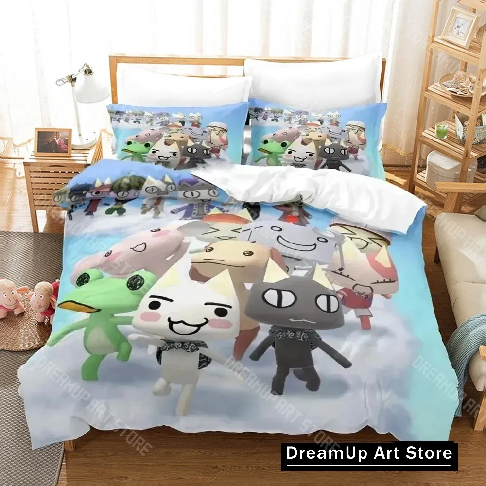 3D принт Toro Inoue аниме Doko Demo Issyo комплект постельного белья для мальчиков и девочек