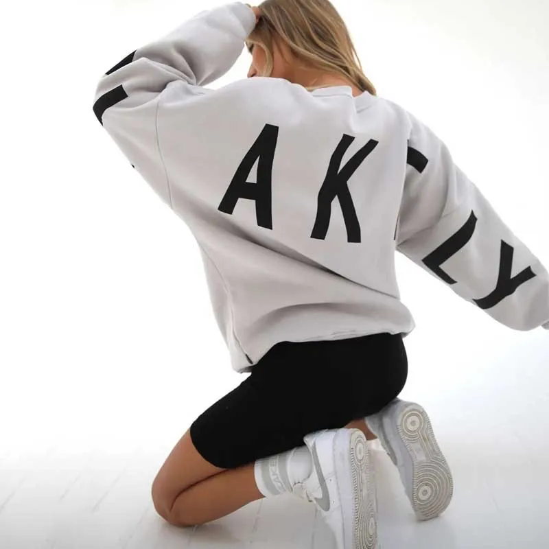 Зимняя утепленная футболка с длинным рукавом и круглым вырезом буквенным