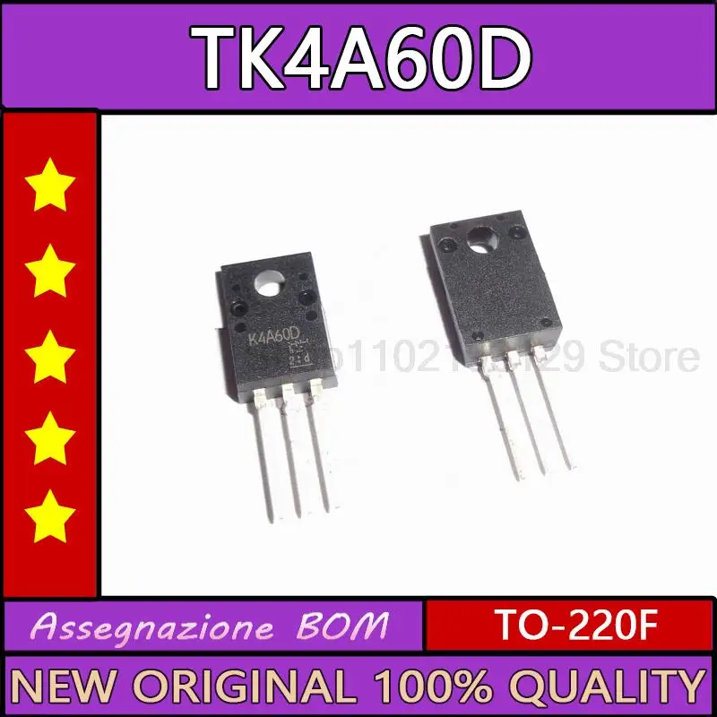 

10 шт./лот K4A60D, совершенно новая импортная трубка с полевым эффектом, TK4A60D