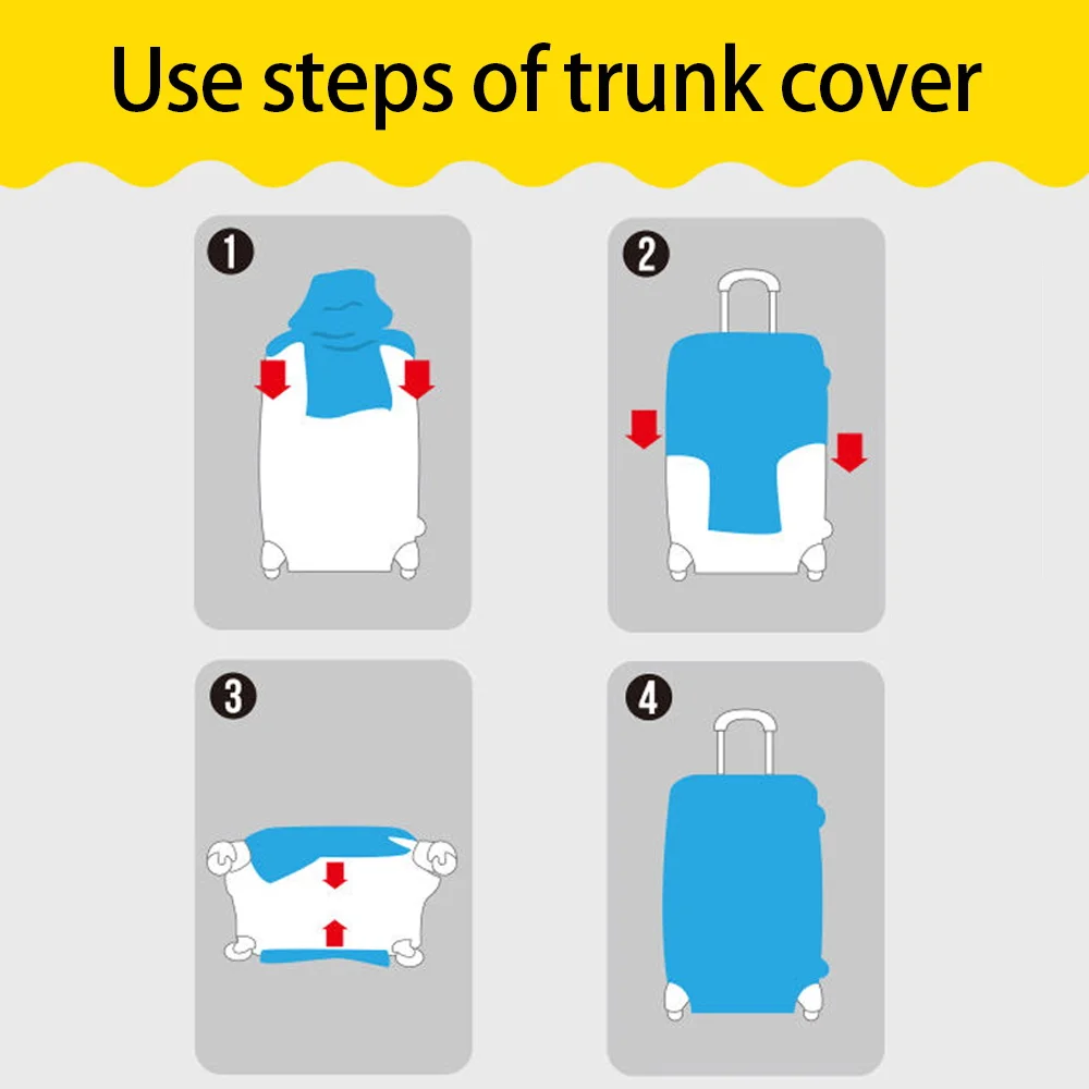 Travel Suitcase Protective Covers Elastic Luggage Cover Protector for 18