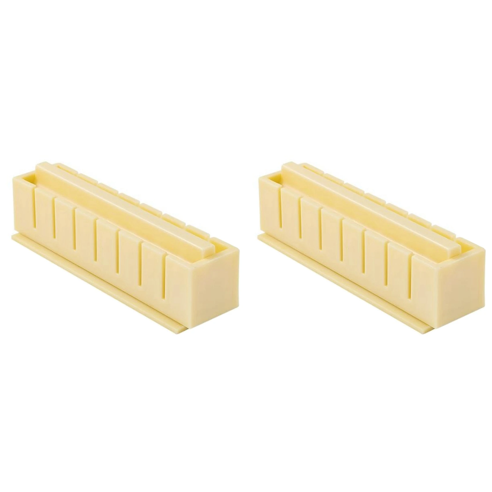 

2X Sushi Maker Rice Mold Japanse Cake Mold Multifunctionele Mould Sushi Making Kit Square Sushi Mold B