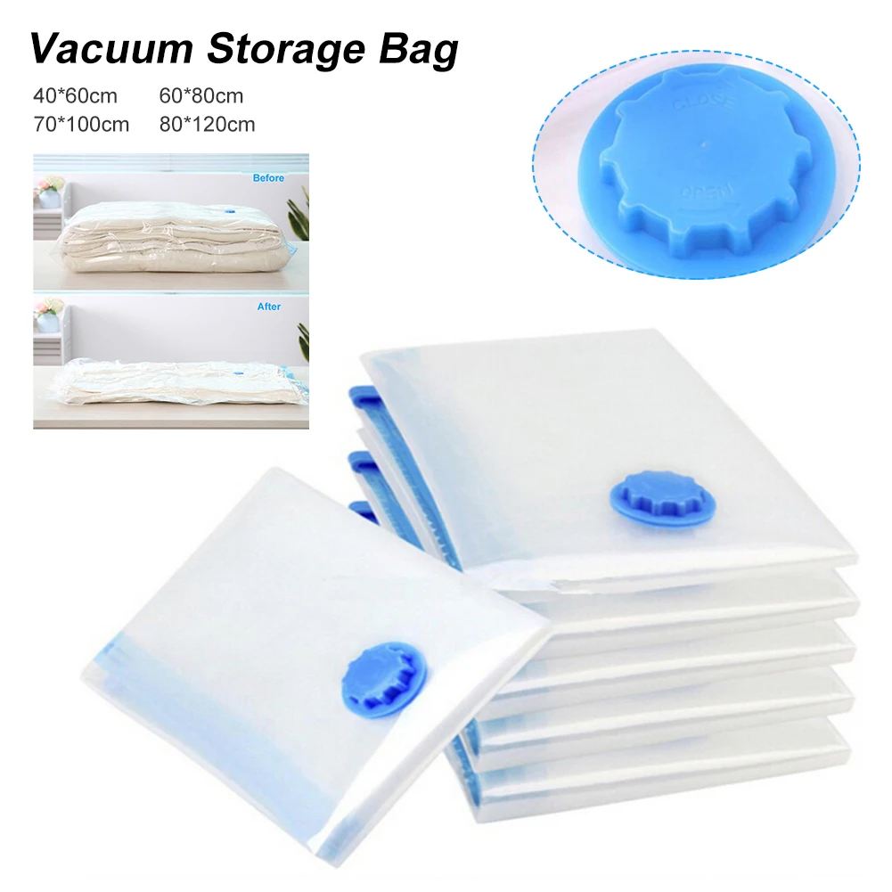 

Vacuum Bag Storage Home Organizer Transparent Border Foldable Clothes Organizer Seal Compressed Travel Saving Space Bags Package