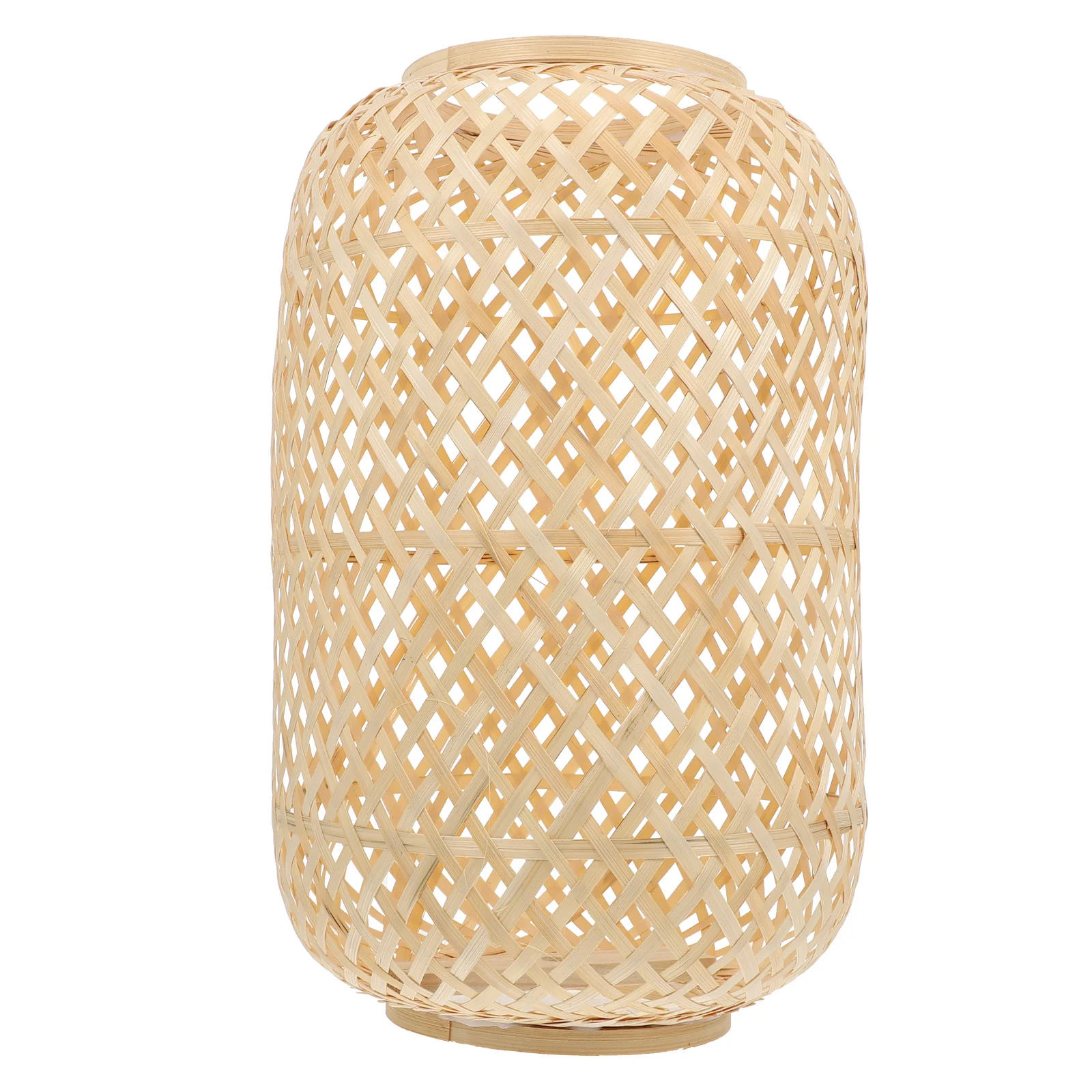 

Lantern Shade Durable Light Cover Glass Table Protector Simple Lampshade Decor Shell Rustic Home Pendant Rattan For ceiling