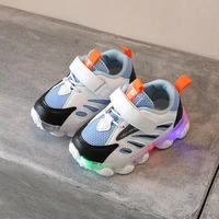 size 21 25 baby toddler led sneakers with light up sole infants girls luminous shoes little kids glowing running shoes for boys