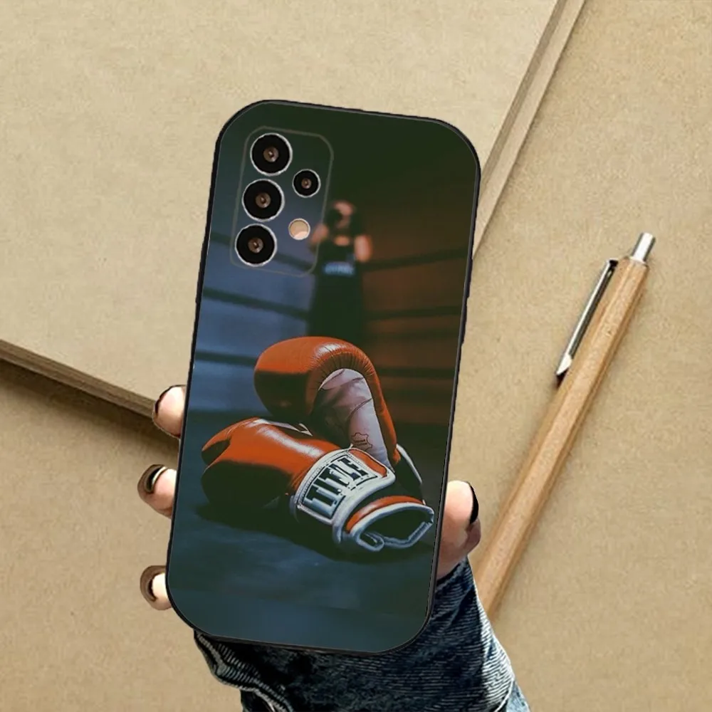 Боксерский чехол для телефона Samsung S24 23 22 30 21 10 9 Note20 Ultra Lite 5G Plus FE черный мягкий