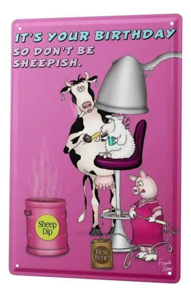 

Tin Sign Greeting Card Birthday