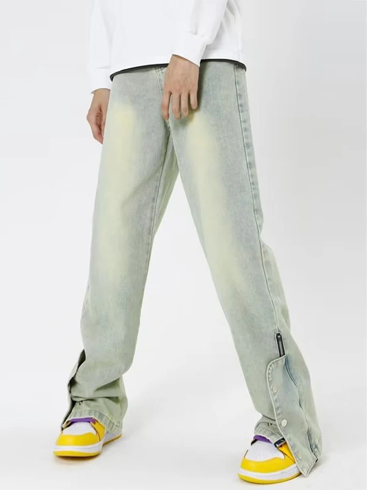 Retro Pants Men's Baggy Jeans Street Clothing and Casual Fashion Long Pants Popular Design Men's Clothing Mens Pants Denim