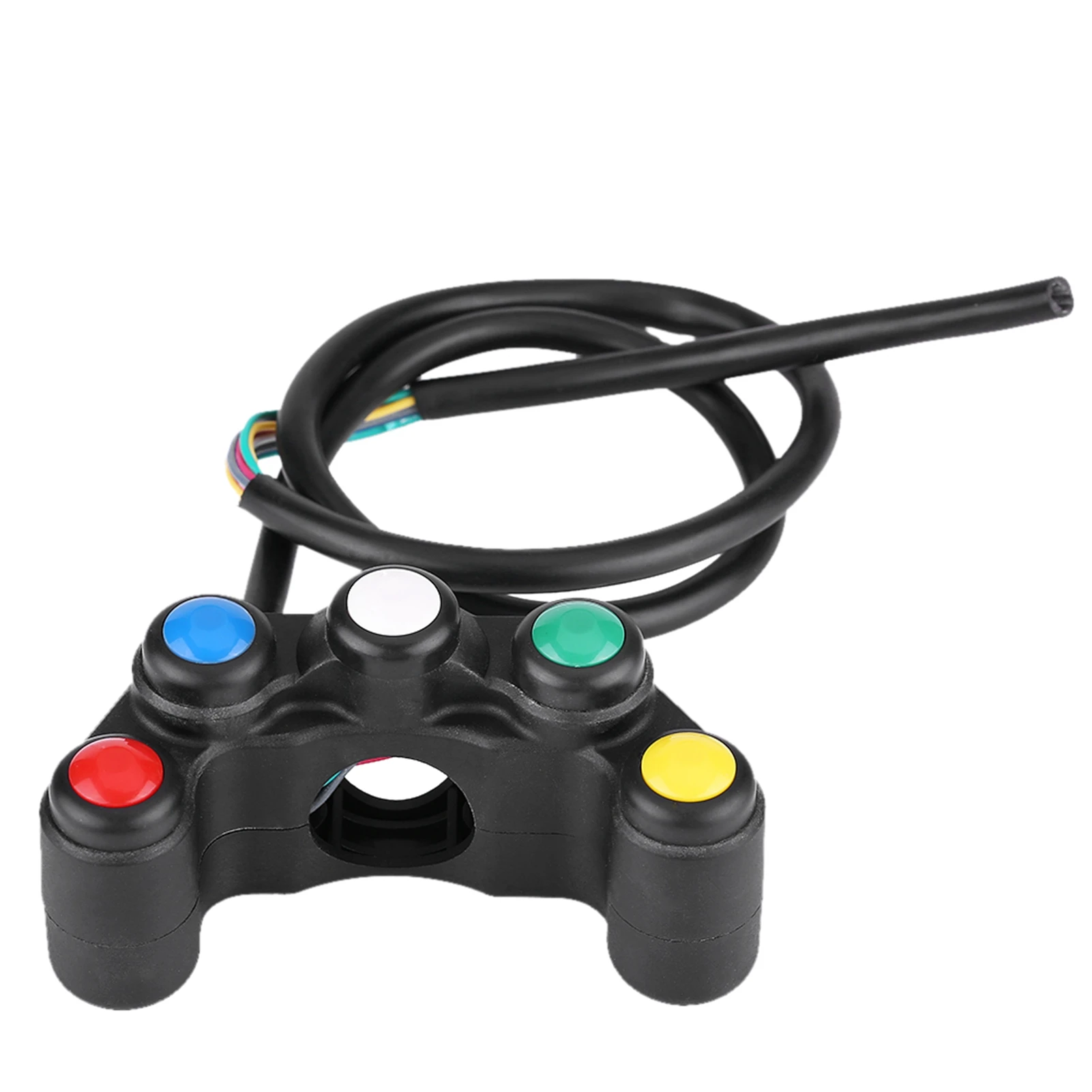 

Universal 22mm Motorcycle handlebar 5 in 1 Headlight Hazard Brake Fog Light Horn ON/OFF Switch