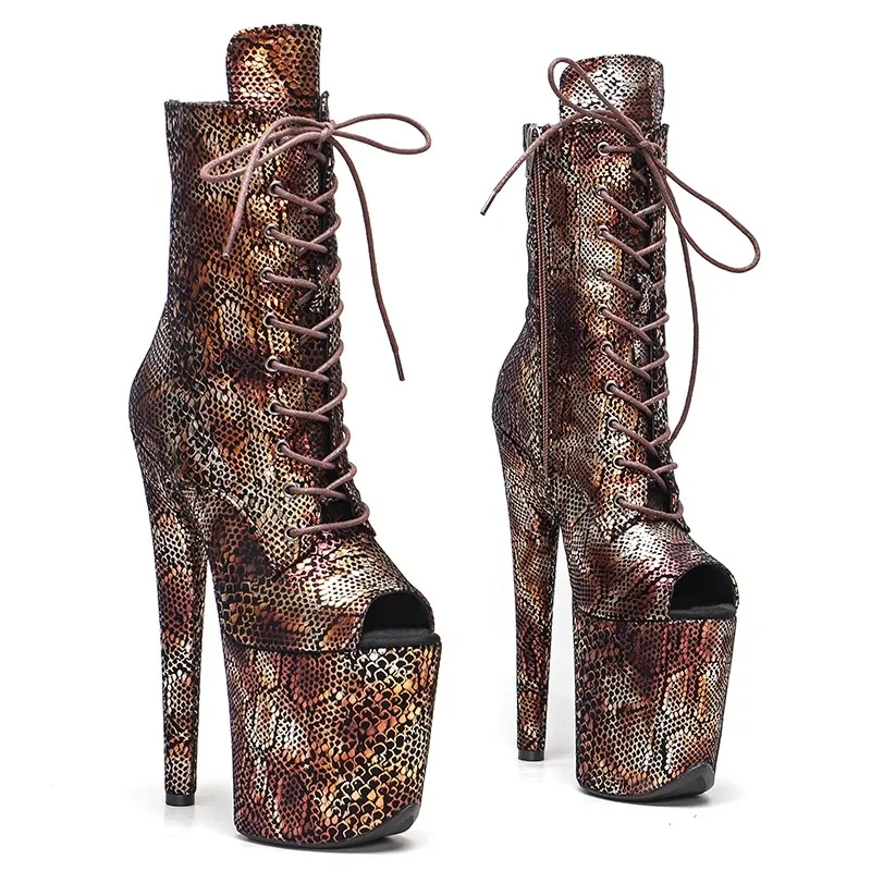 Женские ботильоны с открытым носком Auman Ale экзотические ботинки из искусственной