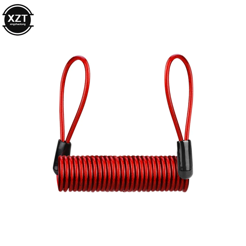 

120 см сигнальный дисковый замок, защита от кражи мотоцикла, колеса мотоцикла, дискового тормоза, сигнализация, замок, сумка и напоминание, пружинный кабель