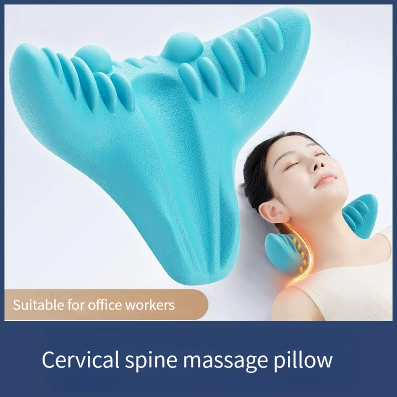 

Office Workers Cervical Massage Pillow Household Portable Gravity Finger Pressure Neck Protection Assists Sleep Repair Massor