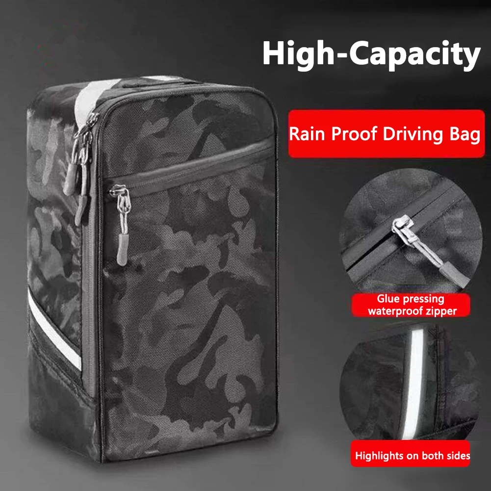 

Scooter Bike Multifunctional Pannier Bag Cycling 30L Rear Rack Bag Reflective Material Design Cycling Accessories