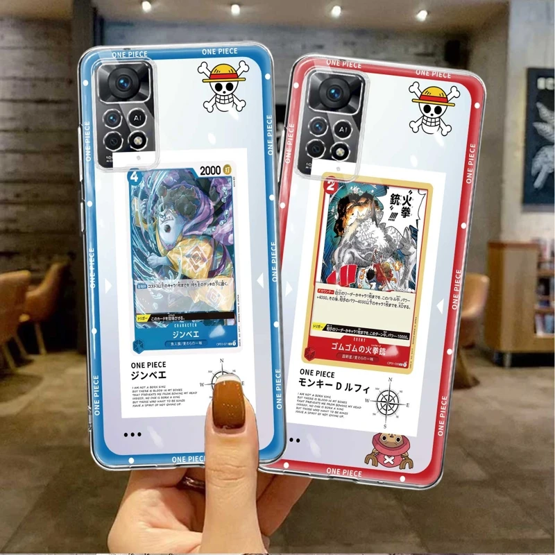 

For Xiaomi Redmi 12C 9A 10C 9 9C 9T K40 Pro Redmi9 One Piece Card Designs Phone Case Capinha