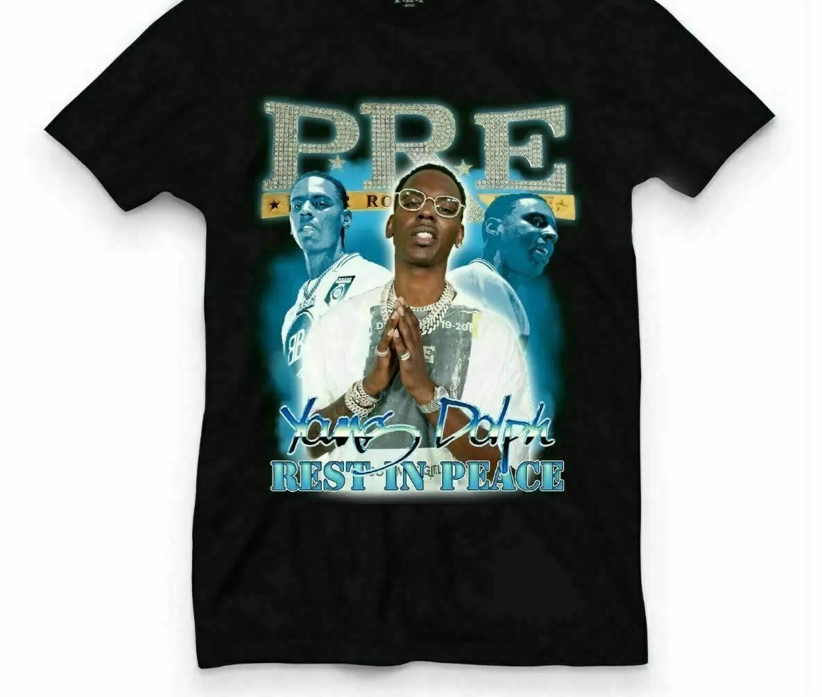 

2022 Young Dolph Rest In Peace RIP T-Shirt S-3XL