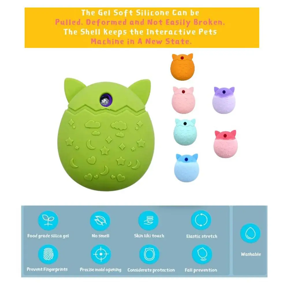 

Silicone Case Cover Protective Soft Case Protective Sleeve Shell for Tamagotchi Pix Cartoon Pet Game Console Protective Case